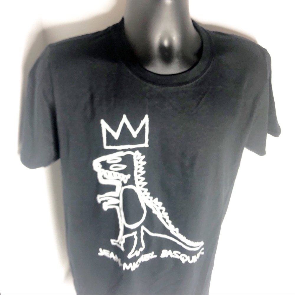 Jean-Michel Basquiat T-Shirt Dinosaur King Tee - Picture 2 of 5